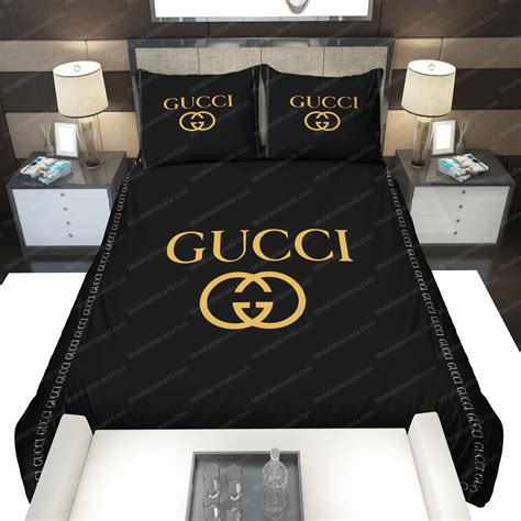 black gucci bed set|gucci comforter sets.